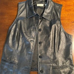 Ann Taylor leather vest